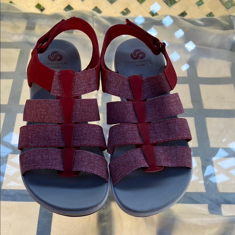 Cloudsteppers by Clarks Red Strappy Sandals